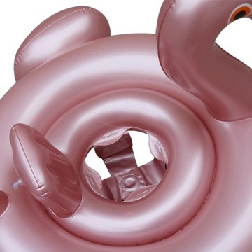 Надувное кольцо Фламинго с сиденьем для детей