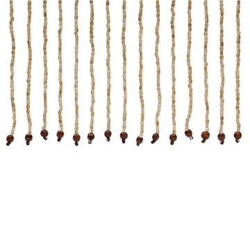 ДВЕРНАЯ ШТОРА 31 СТРУНКА С ДЕРЕВЯННЫМИ БУСАМИ 220 СМ