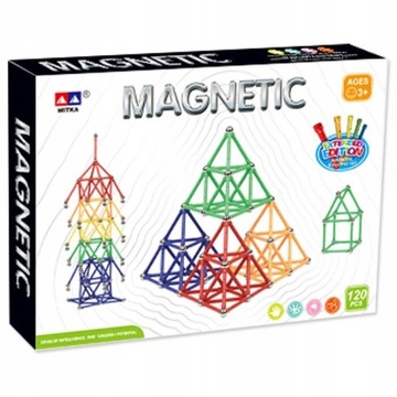 УЧЕБНЫЕ МАГНИТНЫЕ КОНСТРУКЦИИ БЛОКИ МАГНИТНЫЕ 120 элементов
