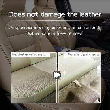 Пенный очиститель салона автомобиля, спрей, мощная пена для обеззараживания кожаных сидений