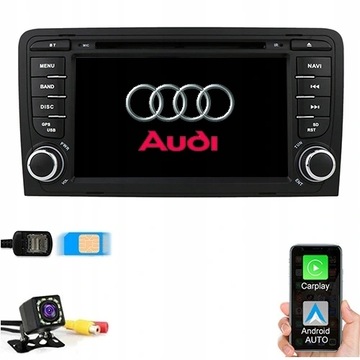 RADIO GPS ANDROID AUDI A3 8P 2003-2012 SIM 4/64GB