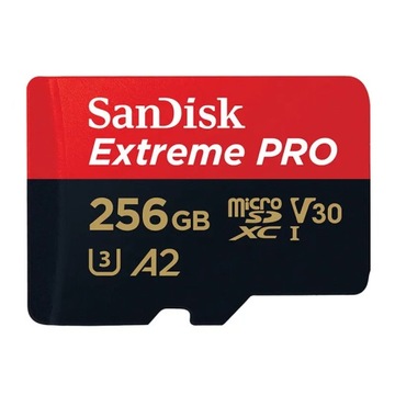 SANDISK Extreme PRO 256GB Memory Card A2 U3 V30 High Speed Micro SD Card -