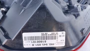 AUDI E-TRON 4KE LEVÝ SVĚTLO ZADNÍ 4KE945091B K136/1035
