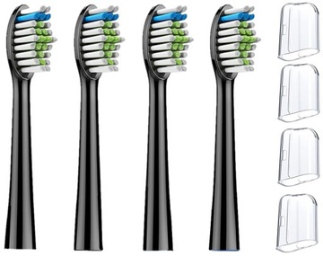 Końcówki główki czarne do szczoteczki sonicznej Philips Sonicare 614X