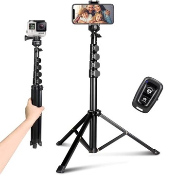 4in1 TRIPOD 160cm REMOTE PHONE HOLDER