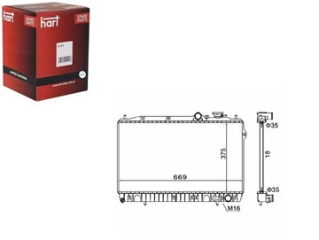 CHLADIČ ELANTRA LANTRA 90-95 HART