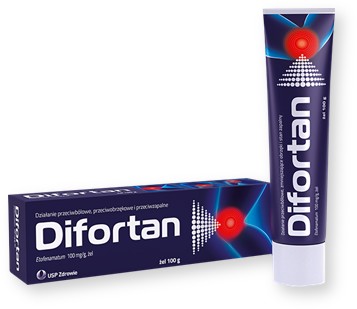 Difortan, 100 mg/g, żel, 100 g