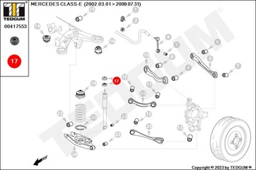 SILENTBLOK TLUMIČE ZADNÍHO HORNÍ MERCEDES SMART