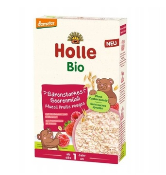HOLLE BIO KASZKA MUSLI MALINA TRUSKAWKA 200G