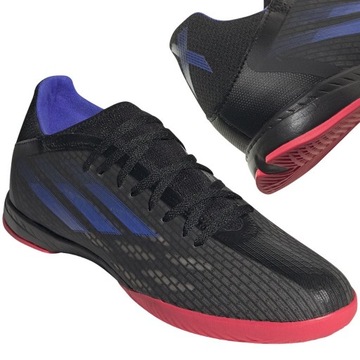 BUTY PIŁKARSKIE na halę ADIDAS X Speedflow 3 lekkie halówki czarne 44