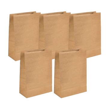 MOCNA Torba Papierowa Torebka 30x21x10 cm 5szt
