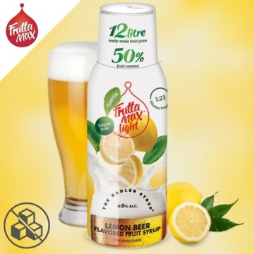 FruttaMax LIGHT SYROP KONCENTRAT DO NAPOI GAZOWANYCH SMAK RADLER CYTRYNA