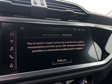 Audi Q3 II SUV 2.0 40 TFSI 190KM 2019 Audi Q3 Quattro Kamera Cofania Apple CarPlay Android Auto Salon PL 1Wlasci, zdjęcie 31