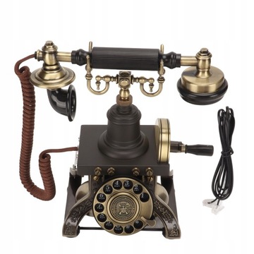 Antyczny telefon Retro Vintage obrotowa tarcza