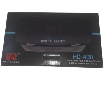 АНТЕННА DVB-T2 Комнатное ТВ Наземное комнатное радио HD-400 25 дБ + УСИЛИТЕЛЬ