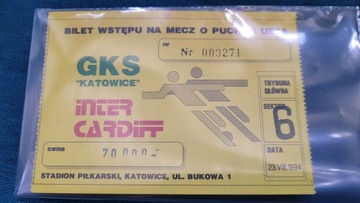 Bilet GKS Katowice - Inter Caediff
