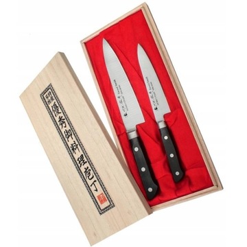 Satake Katsu Japoński Zestaw 2 Noży Nóż Szefa Kuchni 18cm Uniwersalny 13cm