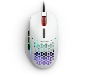 Mysz przewodowa gamingowa Glorious Model I Mat Optyczna 19000 dpi Biała