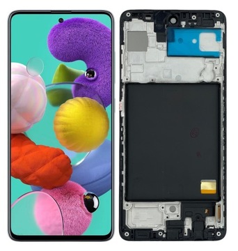 WYŚWIETLACZ EKRAN LCD SAMSUNG GALAXY A51 RAMKA