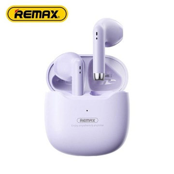 SŁUCHAWKI BLUETOOTH BEZPRZEWODOWE MODEL TWS-19 FIRMA REMAX KOLOR FIOLET