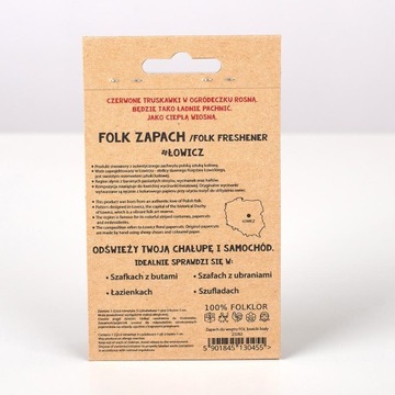 АРОМАТ ДЛЯ ИНТЕРЬЕРА STRAWBERRY FIELD - ŁOWICKI WHITE