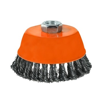 SZCZOTKA DOCZOŁOWA DRUT SKRĘCANY 75 MM M14 DO SZLIFIEREK KĄTOWYCH