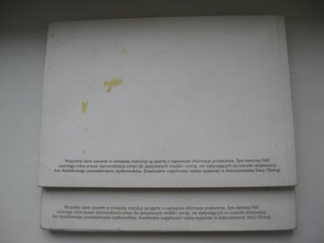 FIAT PANDA 2003-2009 Руководство пользователя на польском языке + управление радио PL