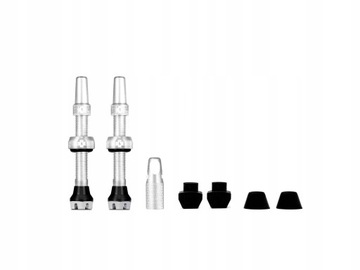 БЕСТРУБНЫЕ КЛАПАНЫ MUC-OFF V2 44MM СЕРЕБРЯНЫЕ