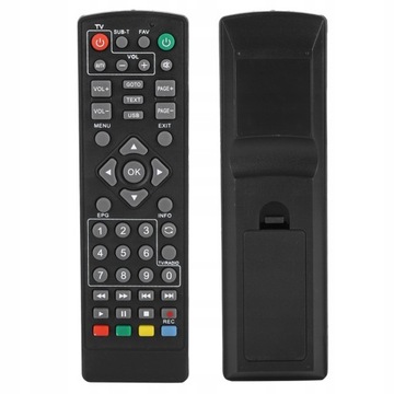 УНИВЕРСАЛЬНЫЙ ПУЛЬТ ДИСТАНЦИОННОГО УПРАВЛЕНИЯ ДЛЯ ДЕКОДЕРА DVB-T2, ЧЕРНЫЙ