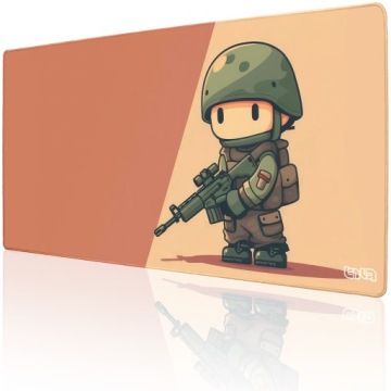 XXL Podložka Pod Myš Chibi Voják 100x50 Tilt Herní velká XL XXL