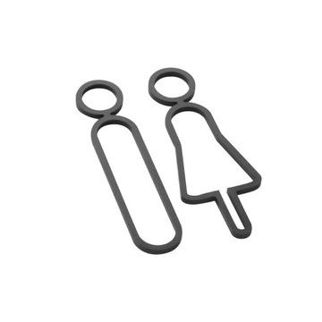 2 знака для туалета, маркировка настенных дверей