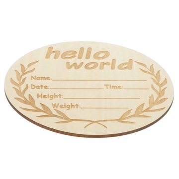 Табличка для новорожденного, деревянная круглая табличка для рождения ребенка, новая