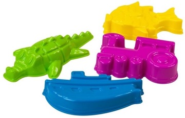 FOREMKI ZABAWKI DO PIASKU PIASKOWNICY 4 EL.