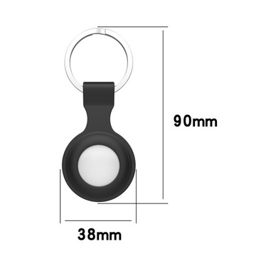 Тонкий чехол SILICONE MAT PENDANT для Apple AirTag, защитный чехол