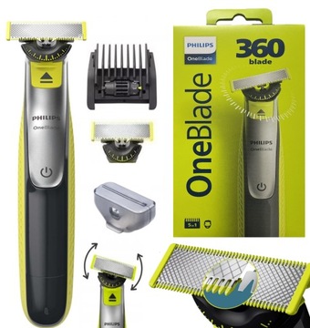 PHILIPS ONE BLADE 360 БРИТВА ДЛЯ БОРОДЫ Oneblade 360 ​​ТРИМЕР ДЛЯ БРИТЬЯ