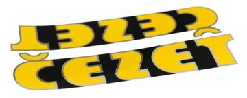 Наклейки на бак CEZET золото-хром - пара CZ 350