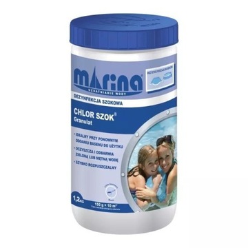 CHLOR SZOK 1,2KG MARINA granulat chemia basenowa