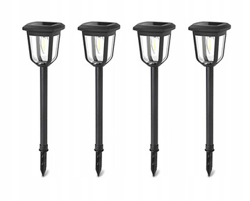 XL LAMPA SOLARNA LED 55cm OGRODOWA WBIJANA 4 SZT
