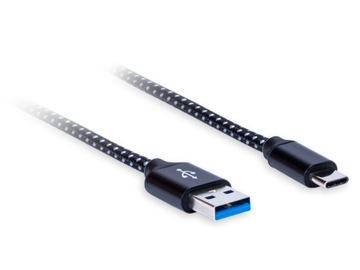 Kabel Przewód USB-C (M) - USB 3.0 A (M) 1,8m