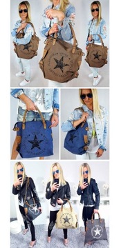 СУМКА-ШОППЕР ВИНТАЖНАЯ ЗВЕЗДА XL