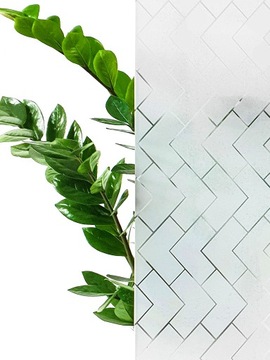 Статическая оконная пленка Milky ZIGZAGS 45x150см