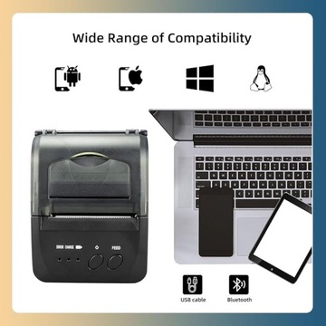 БЕСПРОВОДНОЙ ТЕРМОПРИНТЕР ДЛЯ ЧЕКОВ печать шпаргалок для ШКОЛЫ