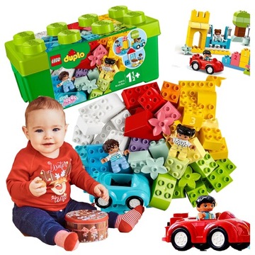 LEGO DUPLO 10913 KLOCKI Z PUDEŁKIEM ZESTAW DLA NAJMŁODSZYCH MALUCHA PREZENT
