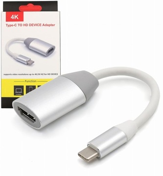 Przejściówka z USB 3.1 typ C na HDMI 4K kabel MHL konwerter adapter obrazu