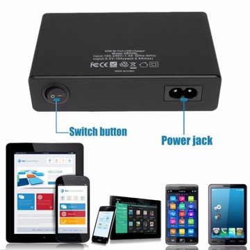 10 USB-портов, док-станция для зарядного устройства для быстрой зарядки