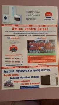 АМИЦА ВРОНКИ – ВИСЛА ПУЦК 27.09.2004 ПРОГРАММА МАТЧА