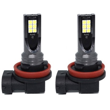 H8/H11 Светодиодная лампа 80Вт 360° 4000лм противотуманные фары 6500К 2 шт.