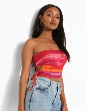 Boohoo XXC tpf CROP TOP ASYMETRIA XS