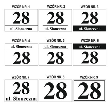 Aluminiowa Tabliczka Adresowa Numer Domu 30x20cm