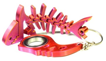 Keyspinner Keyrambit + Rekinek TikTok Key -KOLORY brelok